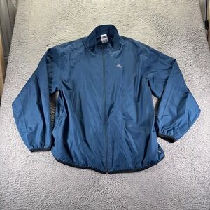 Vintage Adidas Track Jacket Mens 2XL Blue Polyester Long Sleeve Zip Up